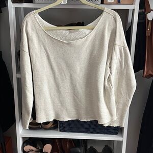Boatneck sweatshirt: mother sz xs